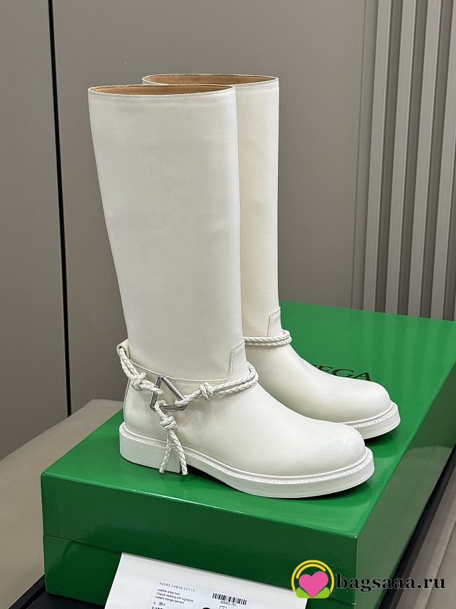 Bagsaaa Bottega Veneta knee-high boots white - 1