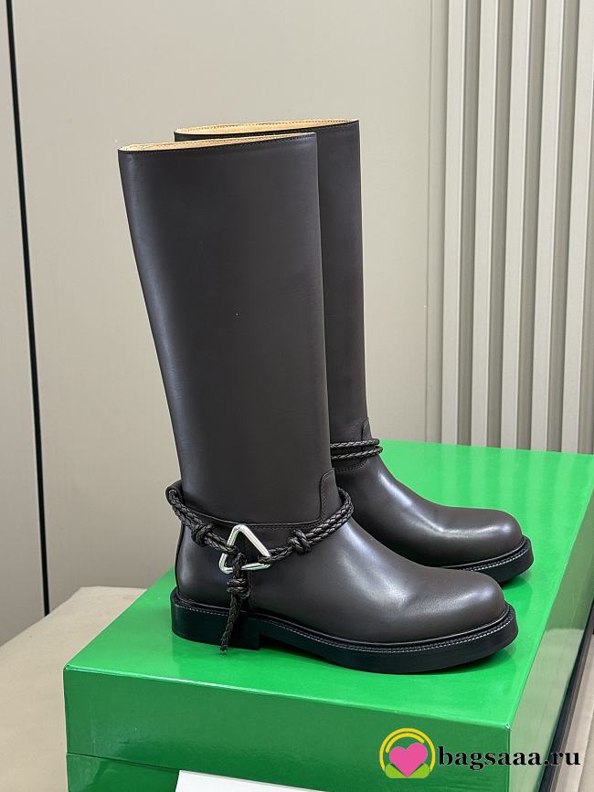 Bagsaaa Bottega Veneta knee-high boots black - 1