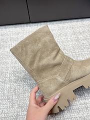 Bagsaaa Prada Monolith boots in beige suede - 2