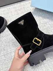 Bagsaaa Prada Monolith boots in black suede - 4