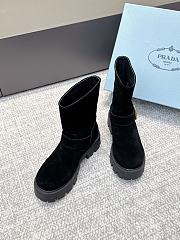 Bagsaaa Prada Monolith boots in black suede - 3