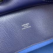 Bagsaaa Hermès Birkin Cargo 25 bag in canvas and swift leather blue - 2