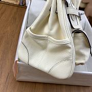 Bagsaaa Hermès Birkin Cargo 25 bag in canvas and swift leather white - 4