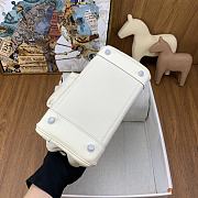 Bagsaaa Hermès Birkin Cargo 25 bag in canvas and swift leather white - 3