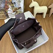 Bagsaaa Hermès Birkin Cargo 25 handbag made of Swift leather and Toile canvas dark brown - 2