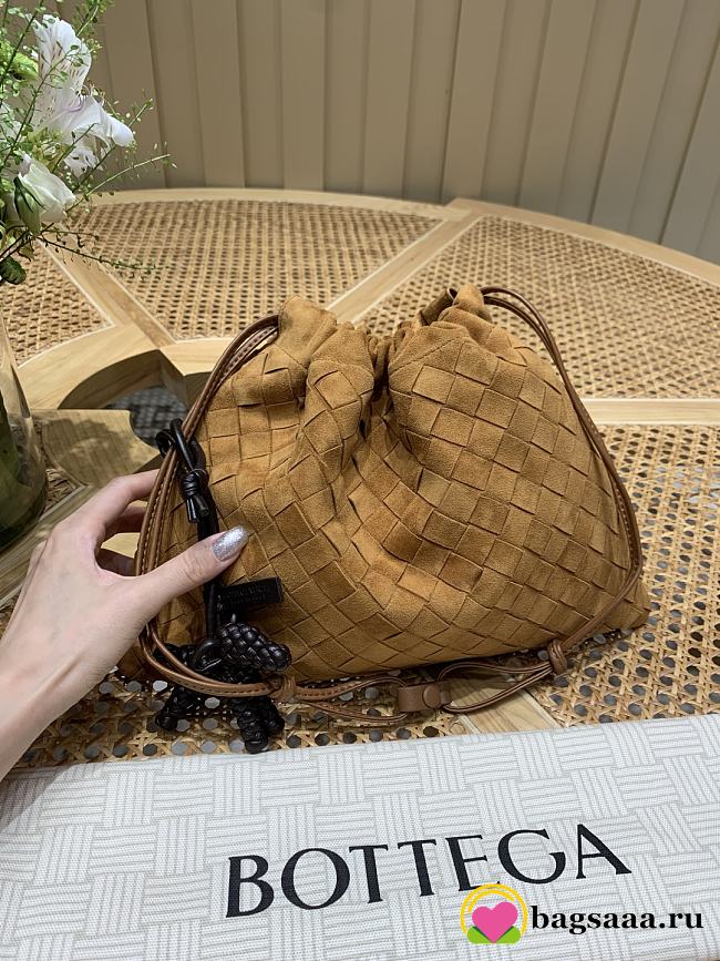 Bagsaaa Bottega Veneta Dustbag 796728 brown suede - 32cm - 1
