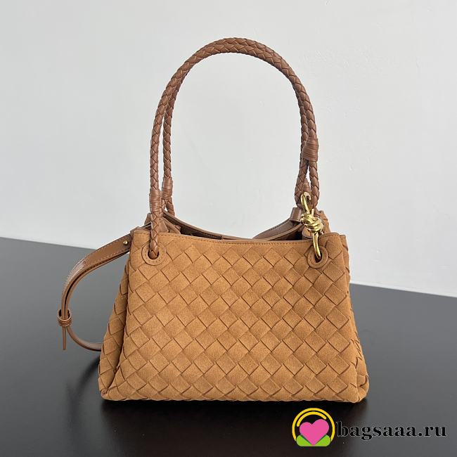 Bagsaaa Bottega Veneta Parachute 835921 brown suede - 30cm - 1