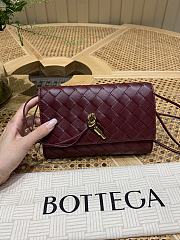 Bagsaaa Bottega Veneta Andiamo Pouch 836940 red - 19cm - 1