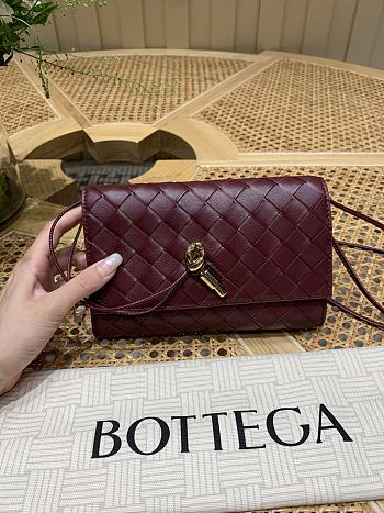 Bagsaaa Bottega Veneta Andiamo Pouch 836940 red - 19cm