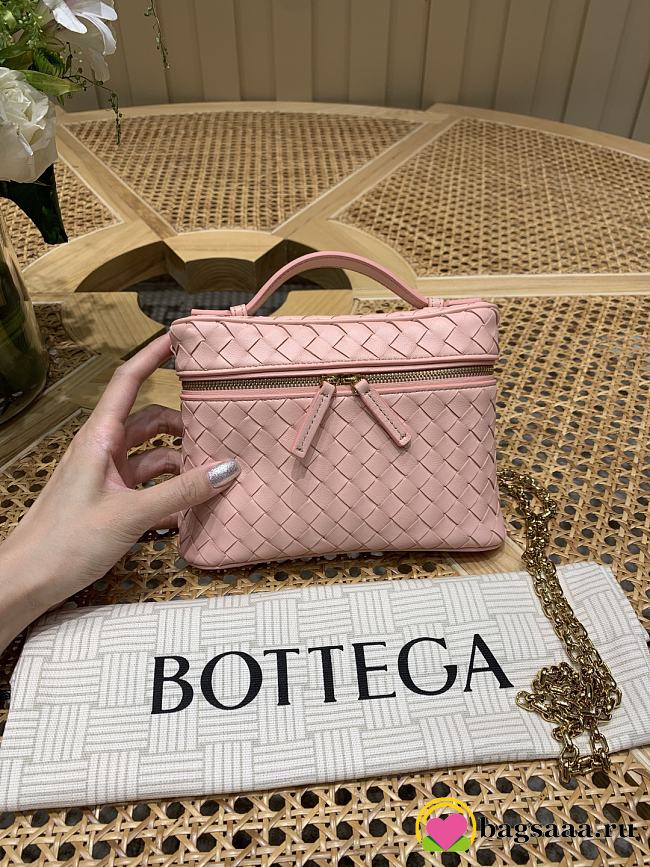 Bagsaaa Bottega Veneta Small Soft Vanity 843800 pink - 19 cm - 1