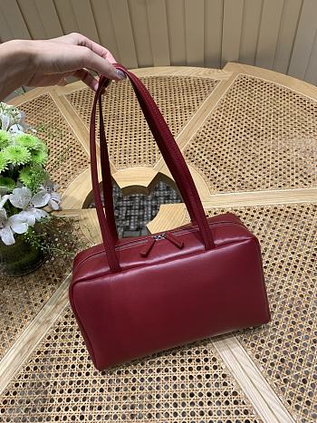 Bagsaaa The Row Astra Bowling leather shoulder bag red - 30cm