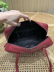 Bagsaaa The Row Astra Bowling leather shoulder bag red - 30cm - 4