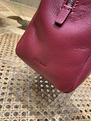 Bagsaaa The Row Astra Bowling leather shoulder bag red - 30cm - 2