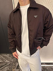 Bagsaaa Prada Re-Nylon blouson jacket dark brown - 2