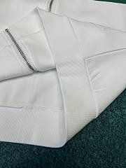Bagsaaa Gucci Technical jersey zip jacket with Web in white - 4