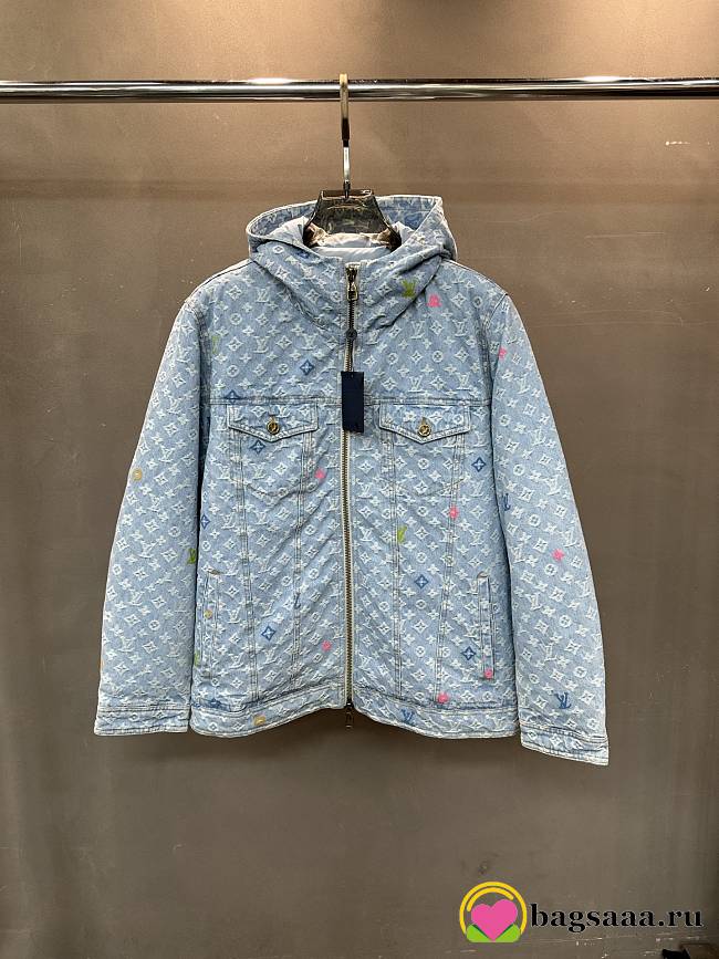 Bagsaaa Louis Vuitton Quilted Denim Jacket - 1