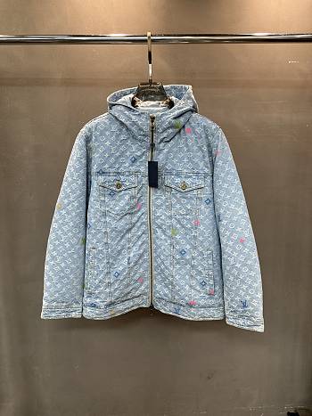 Bagsaaa Louis Vuitton Quilted Denim Jacket