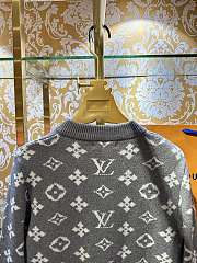 Bagsaaa Louis Vuitton zip-through cardigan with monogram pattern - 3