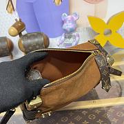 Bagsaaa LV M15072 Side Trunk MM Brown - 23cm - 4