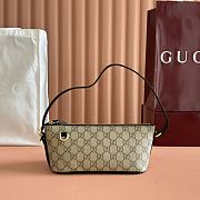 Bagsaaa Gucci GG Emblem small shoulder bag 847281 beige & black - 27cm - 1