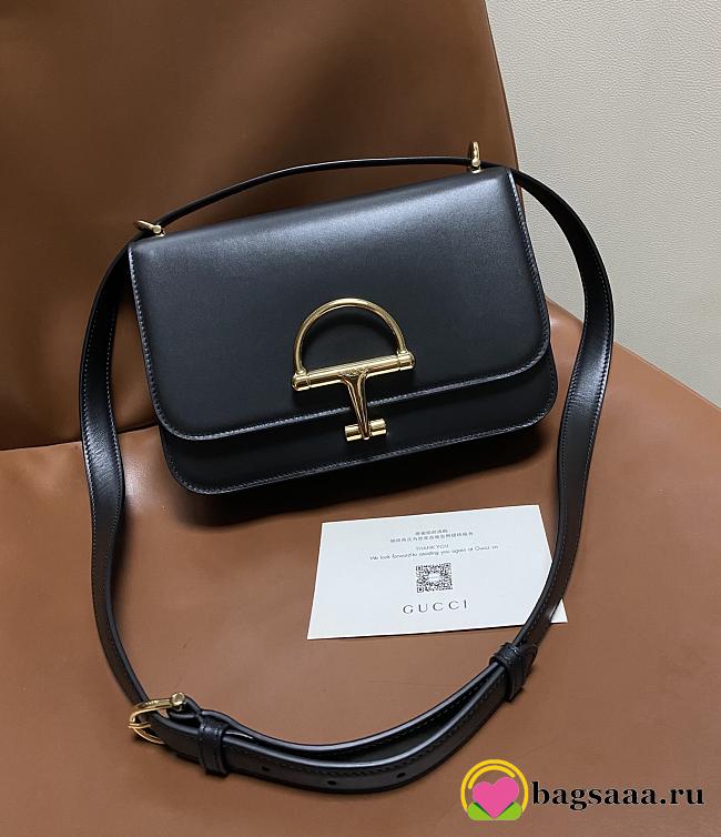 Bagsaaa Gucci Siena small shoulder bag 846705 black - 22.5cm - 1
