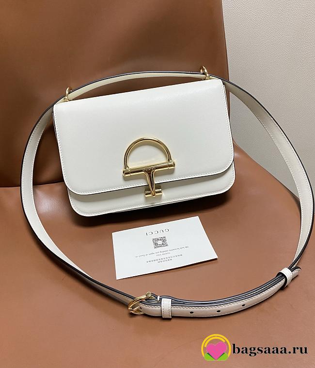 Bagsaaa Gucci Siena small shoulder bag 846705 white - 22.5cm - 1