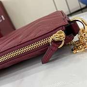 Bagsaaa Gucci GG Marmont small shoulder bag 847589 red - 20cm - 2