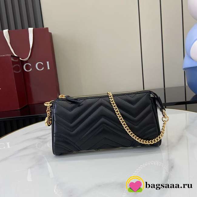 Bagsaaa Gucci GG Marmont small shoulder bag 847589 black - 20cm - 1