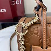 Bagsaaa Gucci Padlock small top handle bag 848884 brown - 20cm - 2