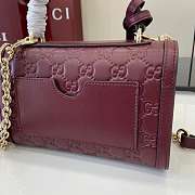 Bagsaaa Gucci Padlock small top handle bag 848884 red - 20cm - 5