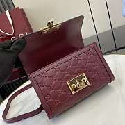 Bagsaaa Gucci Padlock small top handle bag 848884 red - 20cm - 6