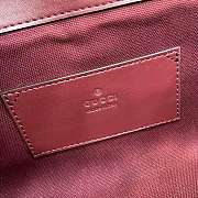Bagsaaa Gucci Padlock small top handle bag 848884 red - 20cm - 2