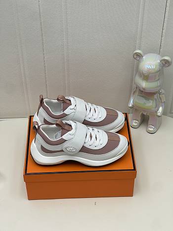Bagsaaa Hermes Loop sneaker rose antique / blanc