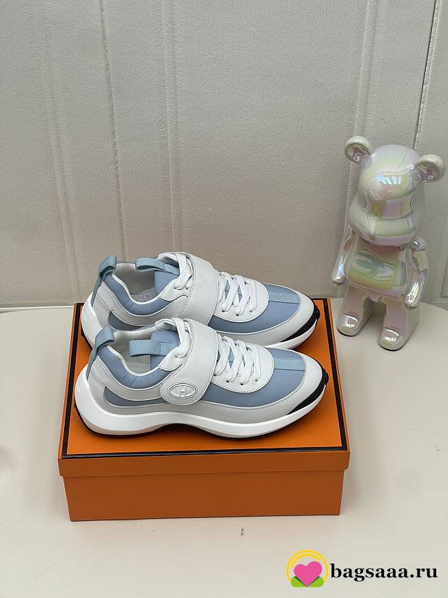 Bagsaaa Hermes Loop sneaker blue / blanc - 1
