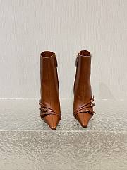 Bagsaaa Miu Miu Nappa leather boots with buckle brown - 1