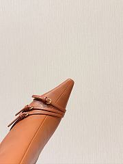 Bagsaaa Miu Miu Nappa leather boots with buckle brown - 4