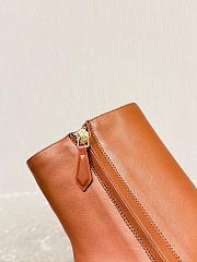 Bagsaaa Miu Miu Nappa leather boots with buckle brown - 2