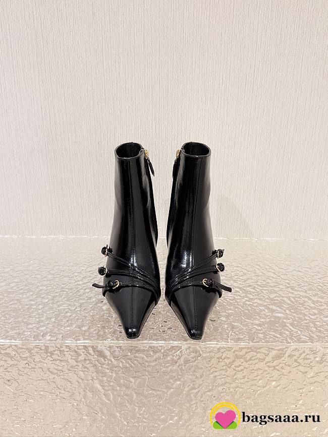 Bagsaaa Miu Miu Nappa leather boots with buckle black - 1
