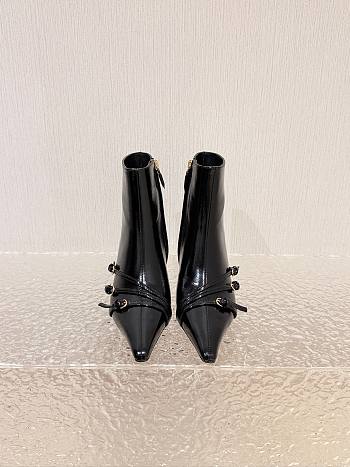 Bagsaaa Miu Miu Nappa leather boots with buckle black