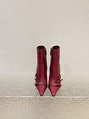 Bagsaaa Miu Miu Nappa leather boots with buckle red - 1