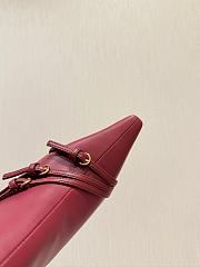 Bagsaaa Miu Miu Nappa leather boots with buckle red - 4