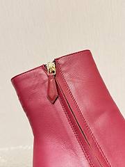 Bagsaaa Miu Miu Nappa leather boots with buckle red - 3