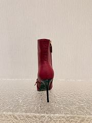 Bagsaaa Miu Miu Nappa leather boots with buckle red - 2