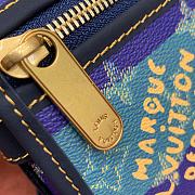 Bagsaaa LV M15173 Bosphore Wearable Wallet Blue Stripes - 19cm - 4