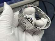 Bagsaaa Santos de Cartier watch silver medium size 35mm - 4