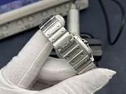 Bagsaaa Santos de Cartier watch silver medium size 35mm - 2