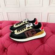 Bagsaaa DG Cushion sneakers in a calfskin and woven technical fabric - 1