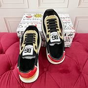 Bagsaaa DG Cushion sneakers in a calfskin and woven technical fabric - 3