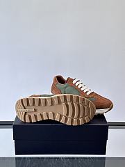 Bagsaaa Prada Prax suede and Re-Nylon sneakers Cocoa Brown/Green - 4