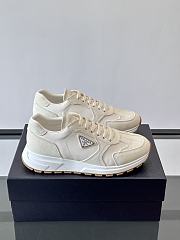 Bagsaaa Prada Prax suede and Re-Nylon sneakers white - 1